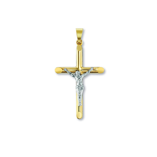 Anhänger Kreuz Gelbgold 333/- mit Korpus 33.8mm