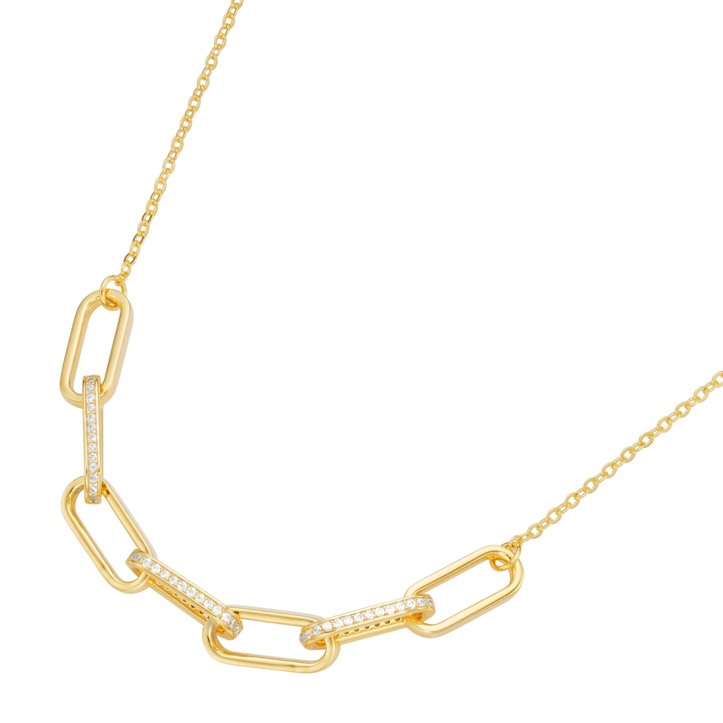 Giorgio Martello Mittelteil Collier mit Zirkonia vergoldet