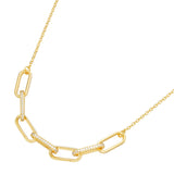 Giorgio Martello Mittelteil Collier mit Zirkonia vergoldet