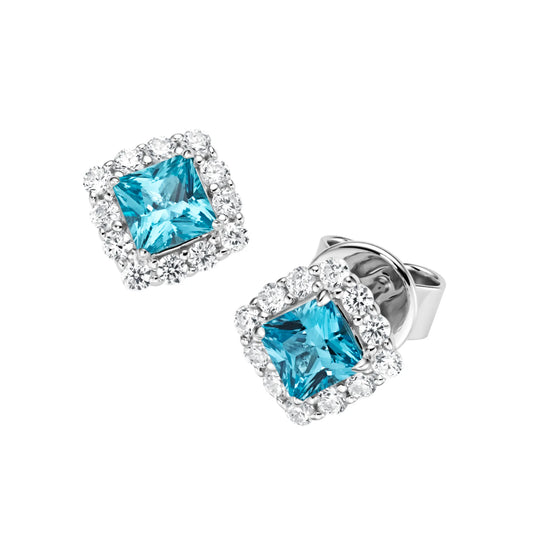 Giorgio Martello Ohrstecker Ziersteine, Zirkonia weiß