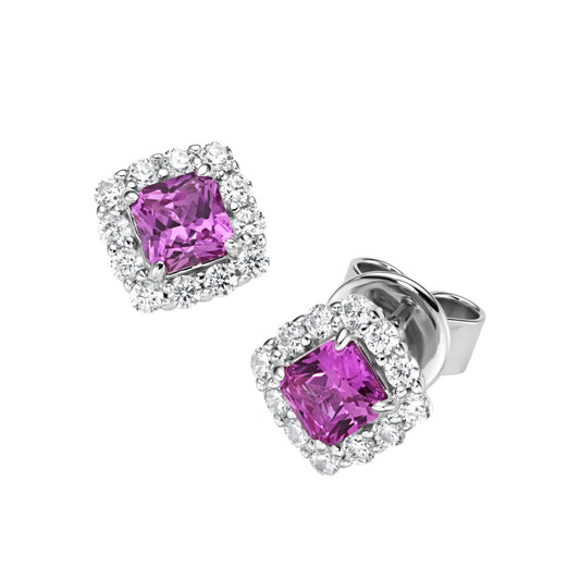 Giorgio Martello Ohrstecker Ziersteine, Zirkonia weiß