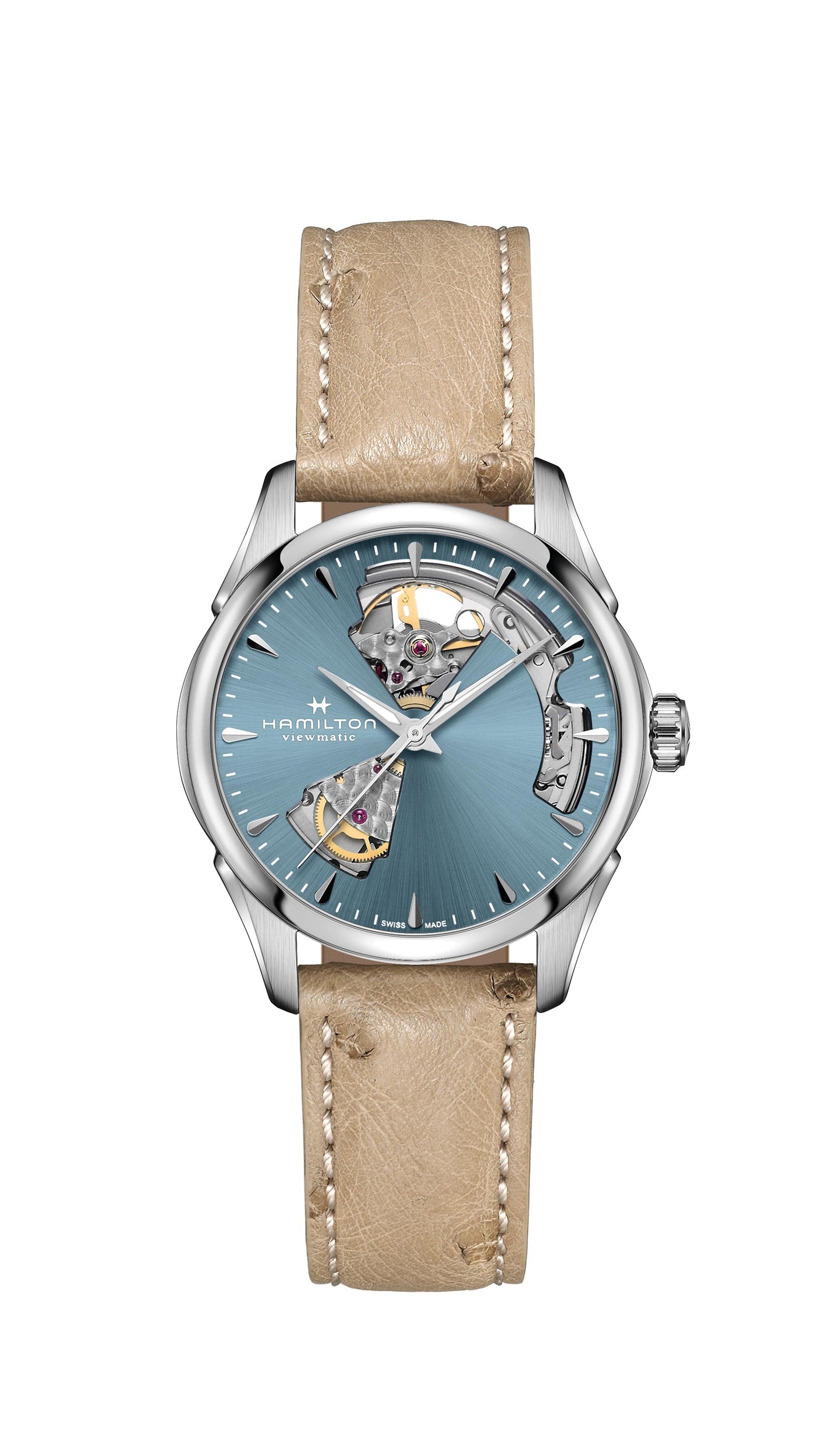 Hamilton Jazzmaster Open Heart Lady Armbanduhr Automatik 36mm H32215840