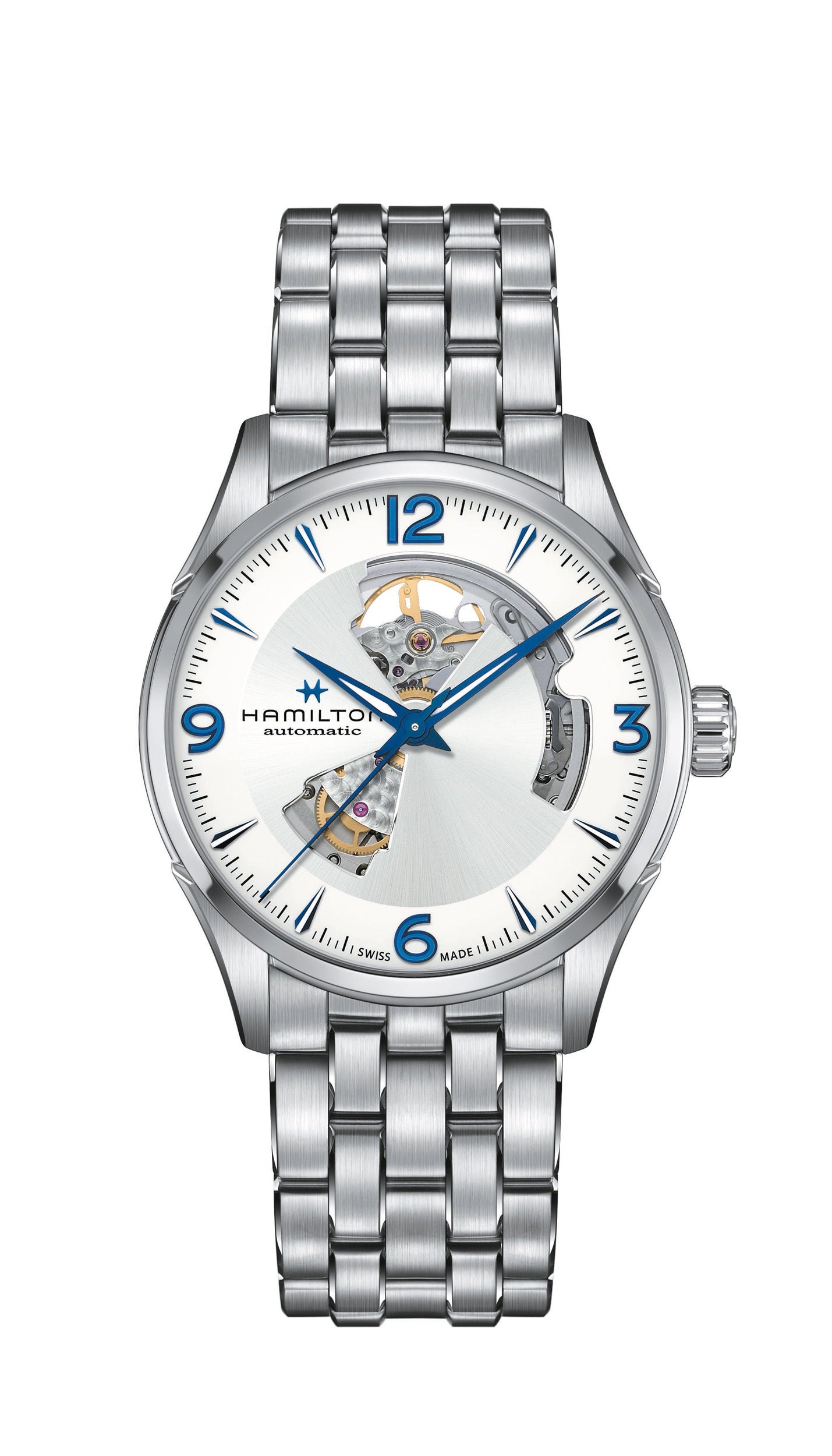 Hamilton Jazzmaster Open Heart Armbanduhr Automatik 40mm H32705152