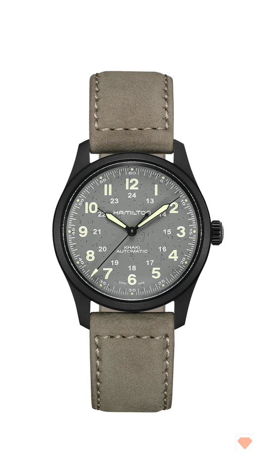 Hamilton Khaki Field Titanium Auto Armbanduhr Automatik 38mm H70215880
