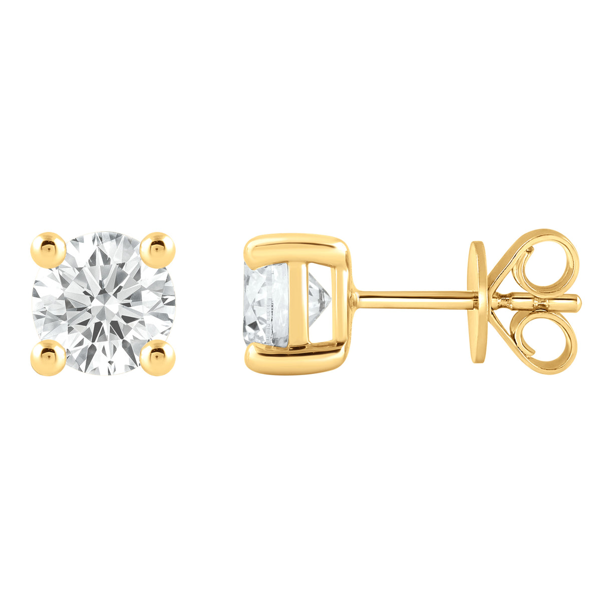 Ohrstecker 1.50 Carat Labordiamanten 585/- Gelbgold mit IGI-Zertifikat