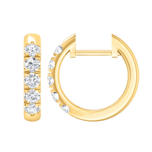 noën Sparkle Ring "medium" in 585/- gold with 6 diamonds