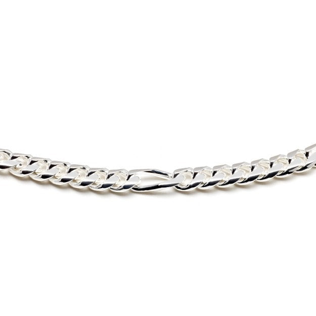 Figarokette 6mm 925/- Sterlingsilber 65cm