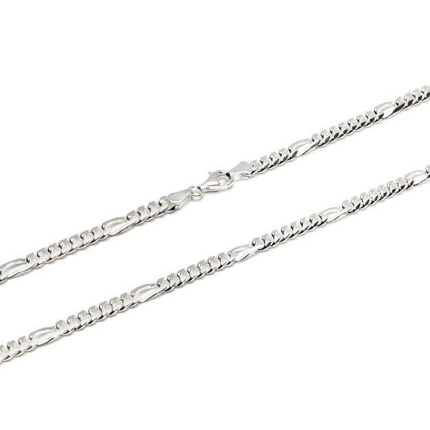 Figarokette 5mm 925/- Sterlingsilber 55cm