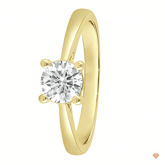 Labordiamant-Ring 0,75 Carat aus 585/- Gold mit IGI-Zertifikat