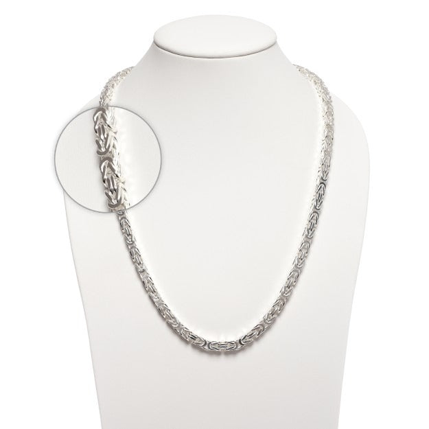 Königskette 6mm 925/- Sterlingsilber 65cm