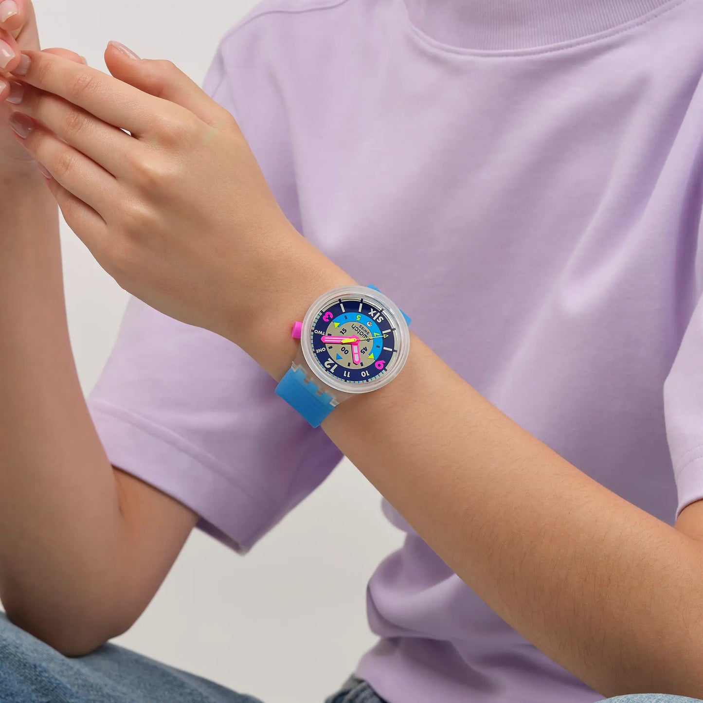 Swatch Neon Hilo SB01K400