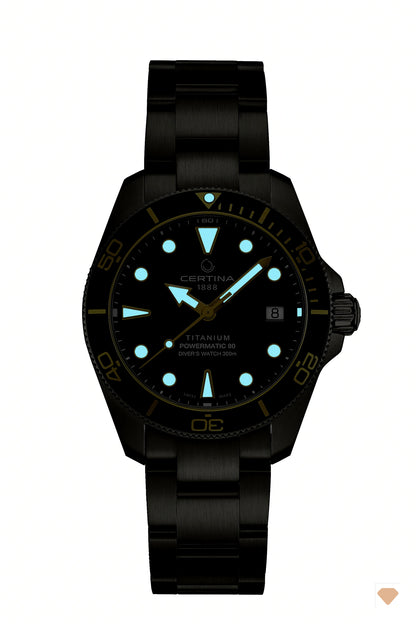 Certina DS Action Diver 38mm Powermatic 80 Titan C048.807.44.051.00