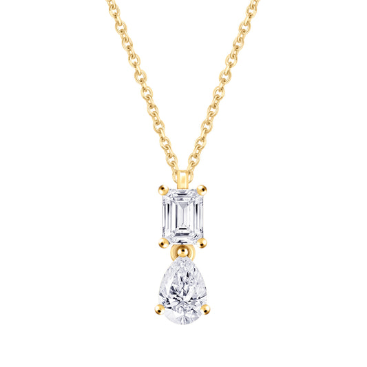 noën Sparkle Ring "medium" in 585/- gold with 6 diamonds