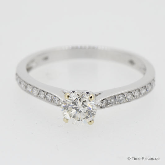 noën Sparkle Ring "medium" in 585/- gold with 6 diamonds