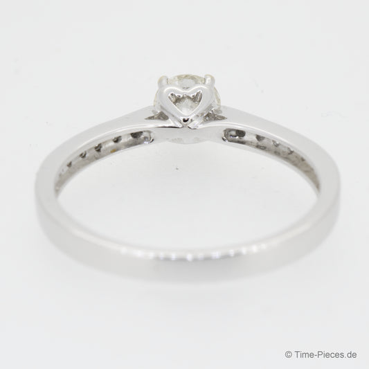 noën Sparkle Ring "medium" in 585/- gold with 6 diamonds