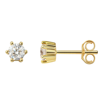 B-Diamonds Solitaire Stud Earrings