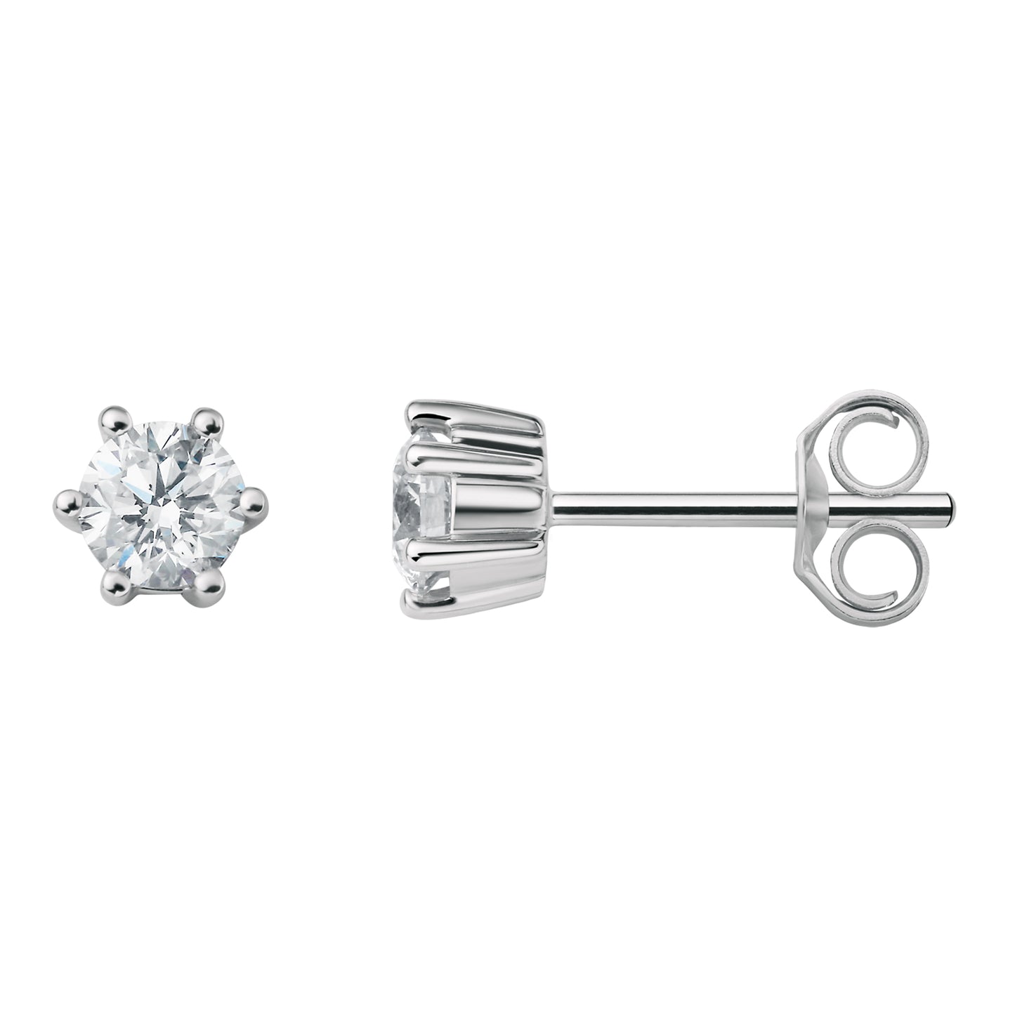 B-Diamonds Solitaire Stud Earrings