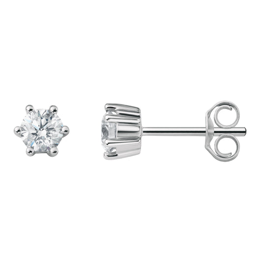 B-Diamonds Solitaire Stud Earrings