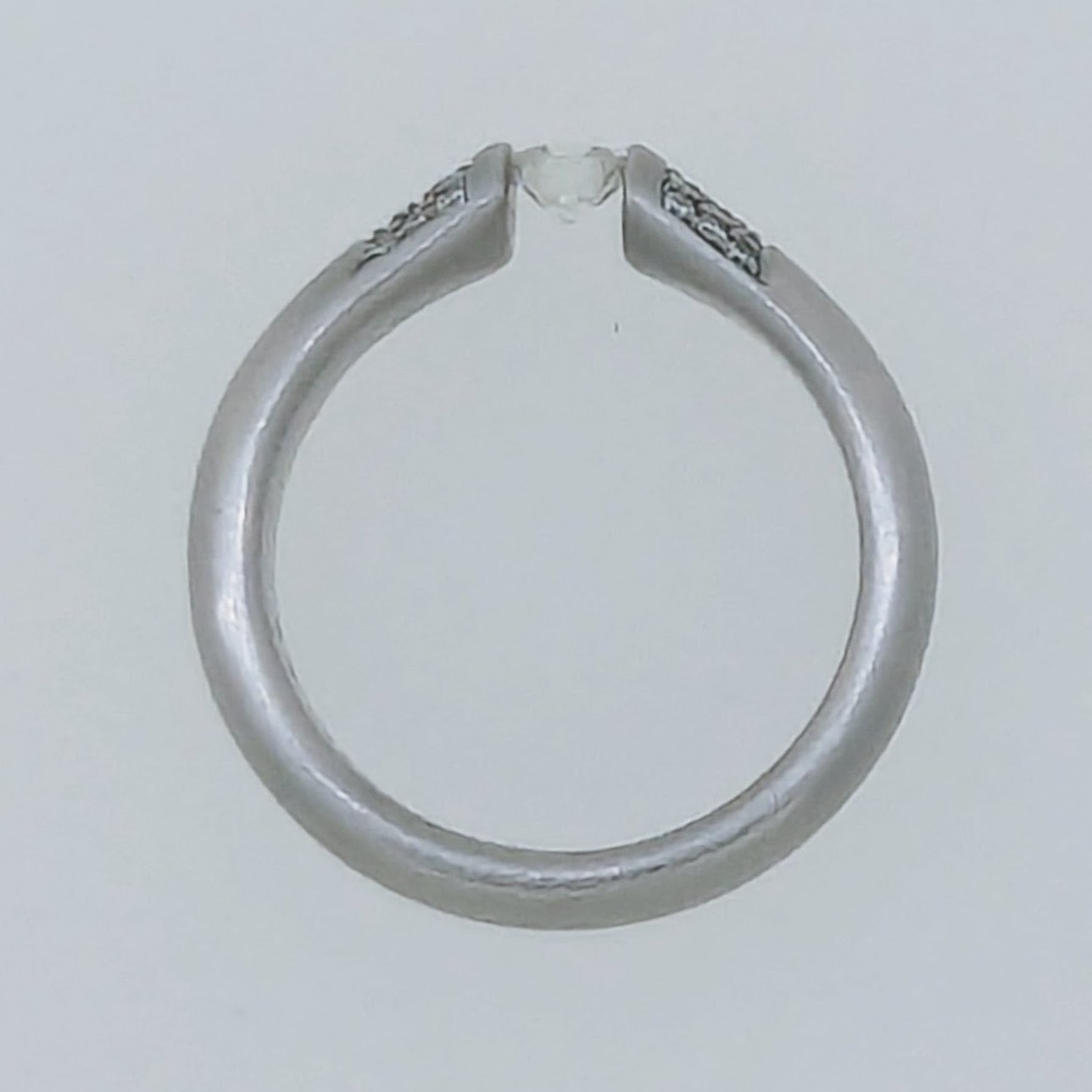 Bunz Diamantring 0,41 carat 950/- Platin
