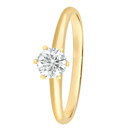 noën Sparkle Ring "medium" in 585/- gold with 6 diamonds