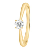 Verlobungs-Ring 0,25 Carat Labordiamant 585/- Gold mit IGI-Zertifikat