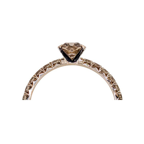 noën Sparkle Ring "medium" in 585/- gold with 6 diamonds