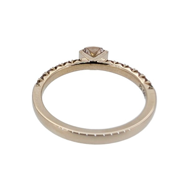 noën Sparkle Ring "medium" in 585/- gold with 6 diamonds
