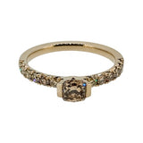 noën Sparkle Ring "medium" in 585/- gold with 6 diamonds