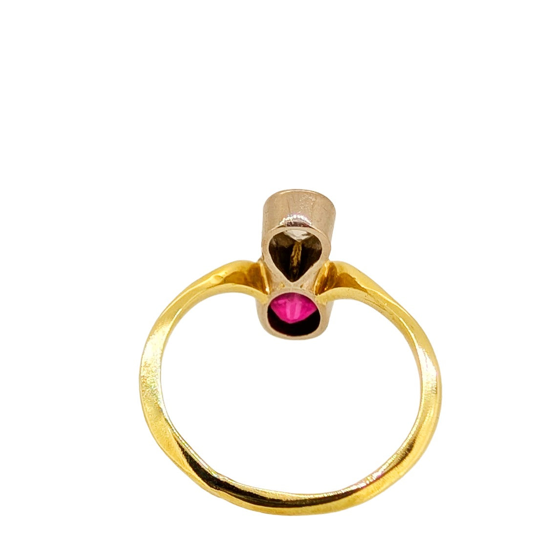 noën Sparkle Ring "medium" in 585/- gold with 6 diamonds