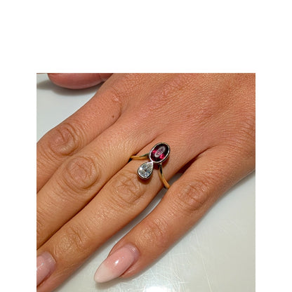 noën Sparkle Ring "medium" in 585/- gold with 6 diamonds