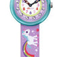 FlikFlak MAGICAL UNICORNS Kinderuhr blau und lila mit Einhörnern auf dem Band