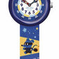 Flik Flak PAWS UP FBNP221 Kinderuhr blaues Band und Gehäuse  Polizei Teddy Bär