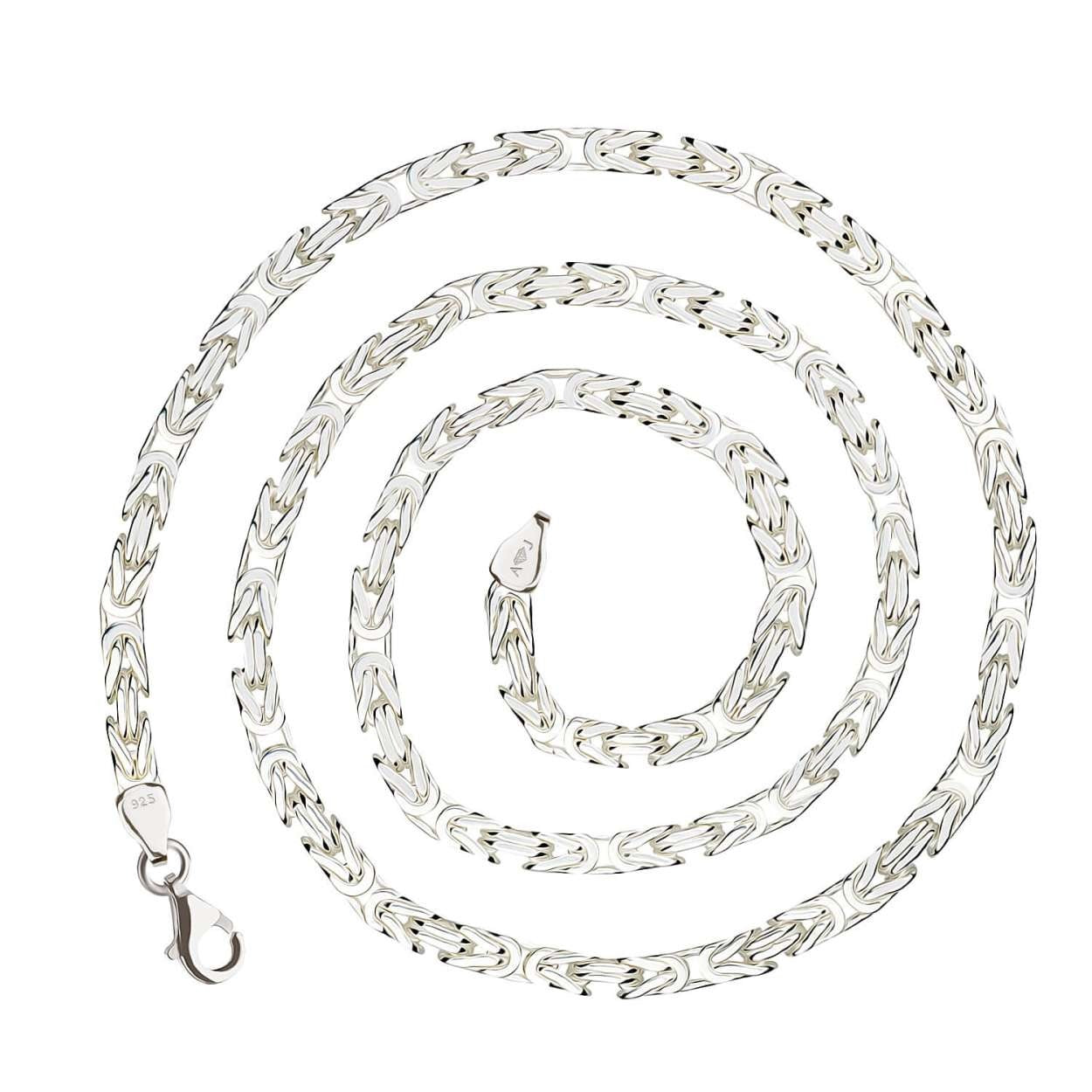 Königskette 4mm 925/- Sterlingsilber 55-60cm