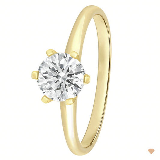 Labordiamant-Ring 1,00 Carat aus 585/- Gold mit IGI-Zertifikat
