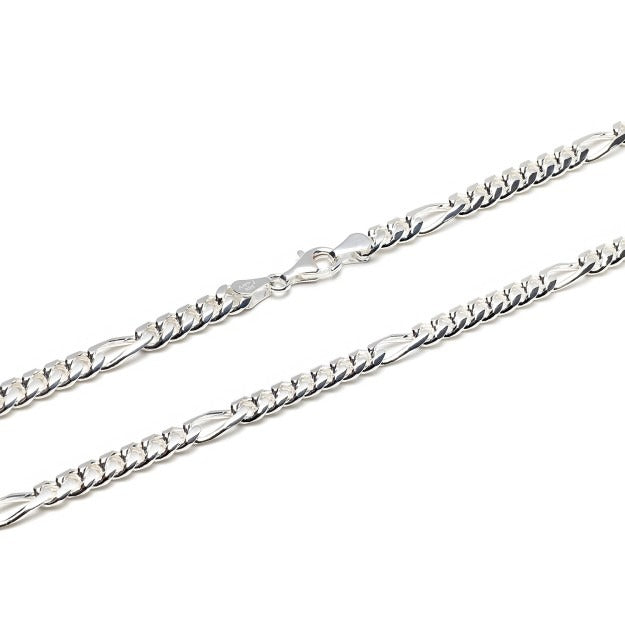 Figarokette 6mm 925/- Sterlingsilber 65cm