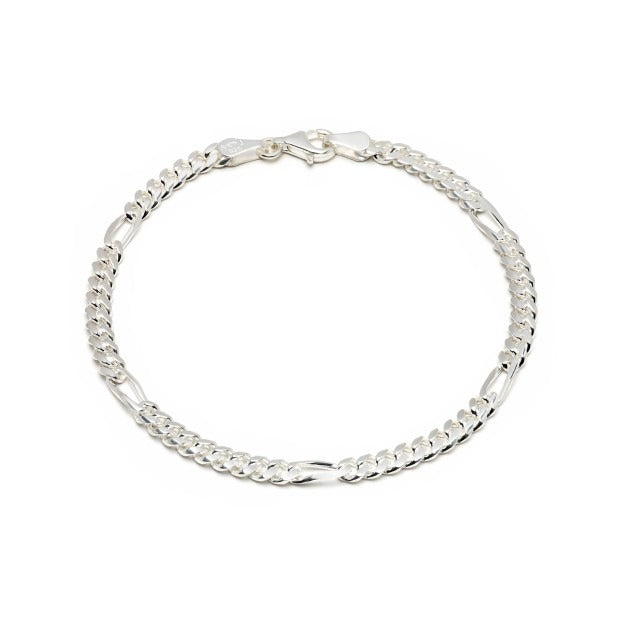 Figaroarmband 4mm 925/- Sterlingsilber