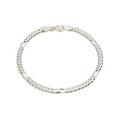 Figaroarmband 4mm 925/- Sterlingsilber
