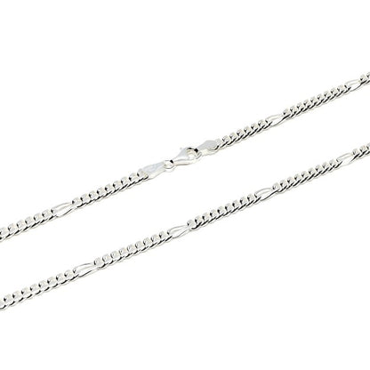 Figarokette 4mm 925/- Sterlingsilber 55cm