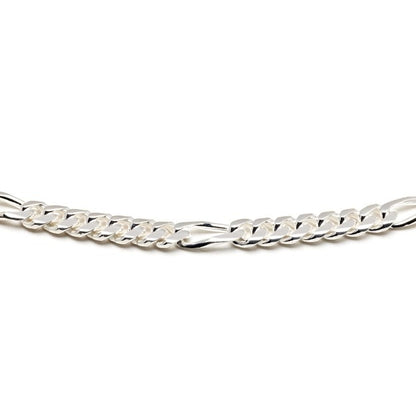 Figarokette 5mm 925/- Sterlingsilber 55cm