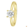 noën Sparkle Ring "medium" in 585/- gold with 6 diamonds