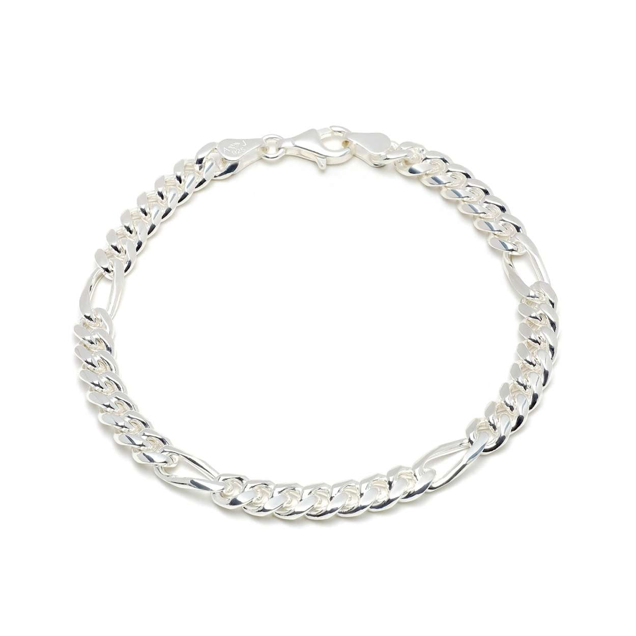 Figaroarmband 6mm 925/- Sterlingsilber