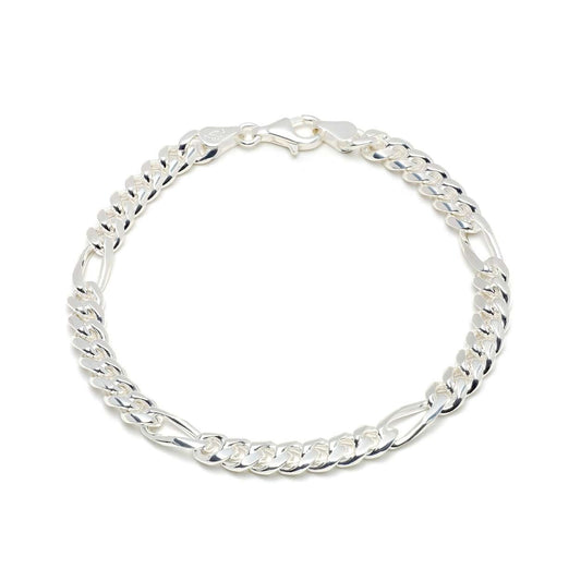 Figaroarmband 6mm 925/- Sterlingsilber