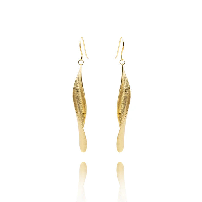 noën Olivia earrings with hook "endless" 925/- silver gold-plated