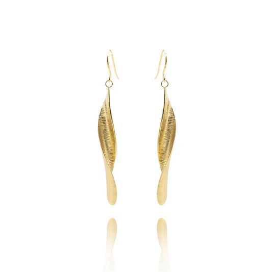 noën Olivia earrings with hook "endless" 925/- silver gold-plated