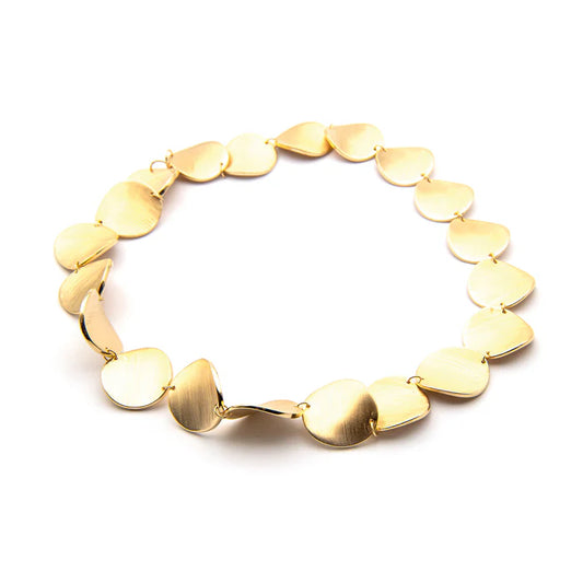 noën Closed Necklace "circle midi" 925/- silver gold plated