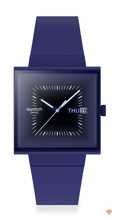 Swatch Squarely Blacklight SO34N700