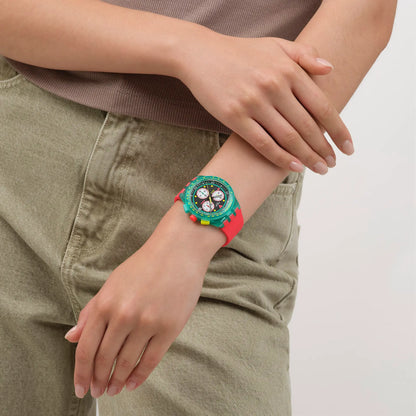 Swatch Neon Emerald Chrono SUSG409